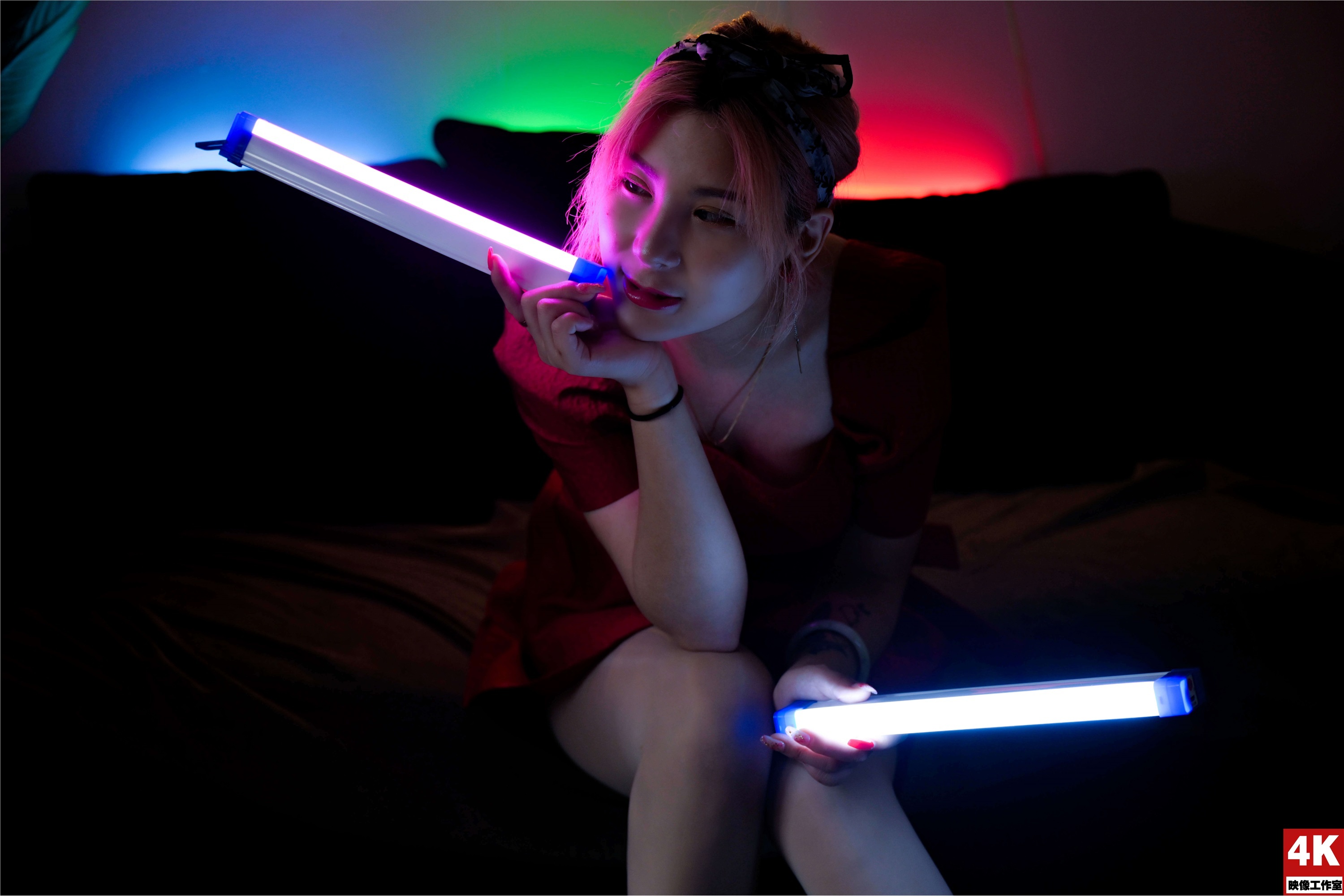 Ligui丽柜 2022.08.17 氛围灯下的肉丝 小發